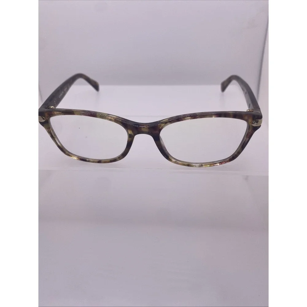Coach Eyeglasses FRAMES ONLY HC 6065 49-17-135 Confetti Light Brown 378